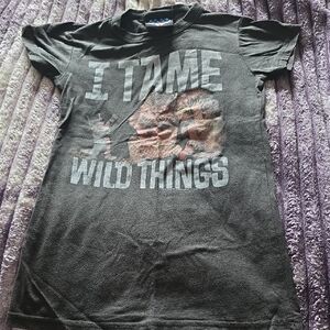 Aritzia Y2k Junk Food Clothing Black 'I Tame Wild Things' Graphic Tee